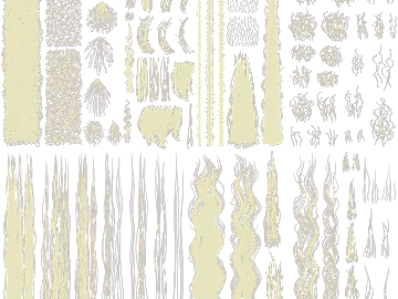 Light yellow-green plant line brush texture (ID:ffaeh536041)