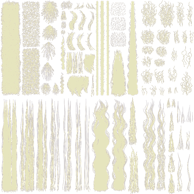 Light yellow-green plant line brush texture