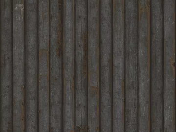 Dark gray old corrugated metal plate industrial wall texture (ID:ffaeh635666)
