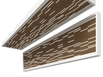Modern Curry Wood Sound-absorbing Panel Ceiling Decoration texture (ID:ffaeh024264)