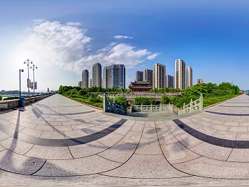 City Leisure Square Park Daytime HDR texture (ID:ffach922246)