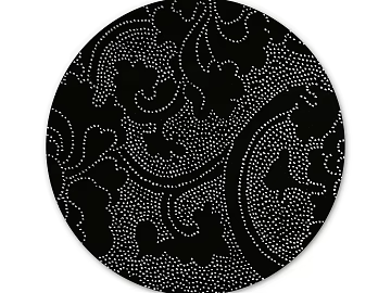 Black Pattern Round Blanket texture (ID:ffach295928)
