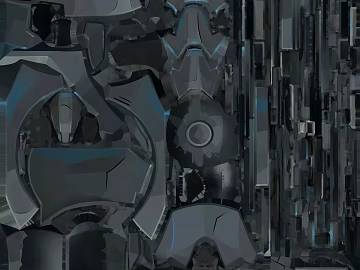 Gray blue sci-fi style future city scene texture (ID:ffaeh005686)