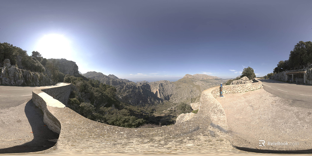 Mountain Ranges Sunny Scenery HDR texture