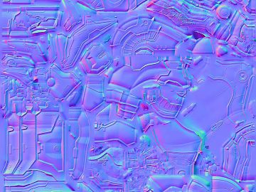 Cyberpunk purple-blue metallic mechanical texture (ID:ffaeh380766)