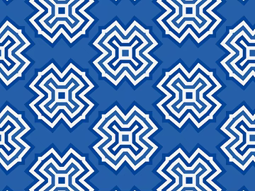 Chinese wallpaper classical geometric blue and white pattern texture (ID:ffach723651)