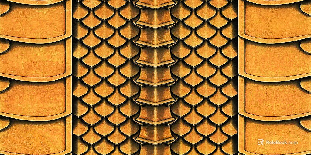 Bronze metallic scale wall decoration texture