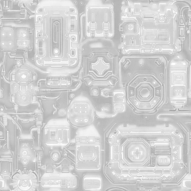 Silver gray technology wind metal circuit board texture