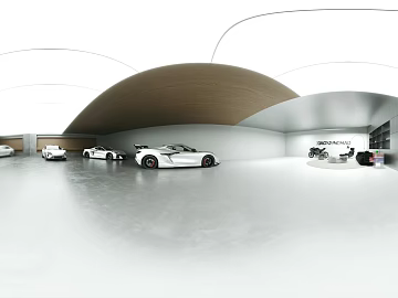 Modern minimalist car showroom texture (ID:ffaeh812347)