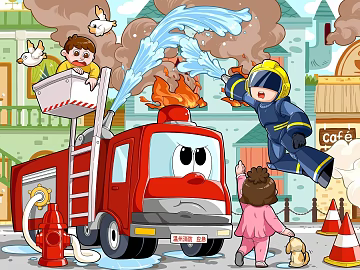 cartoon painting 3d model