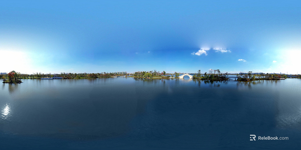 HDR City Eco Park Panorama texture