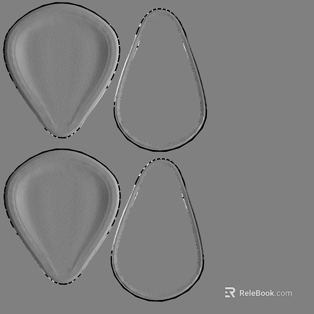 Light gray shaped tableware plate texture