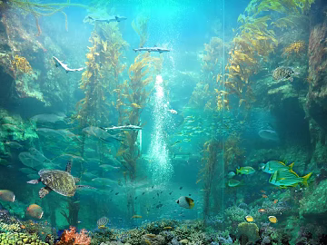 Fish tank texture (ID:ffajg09326)