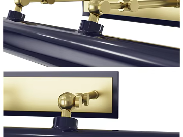 Light Luxury Style Bright Gold Hardware Pendant Bathroom Wall 3d model