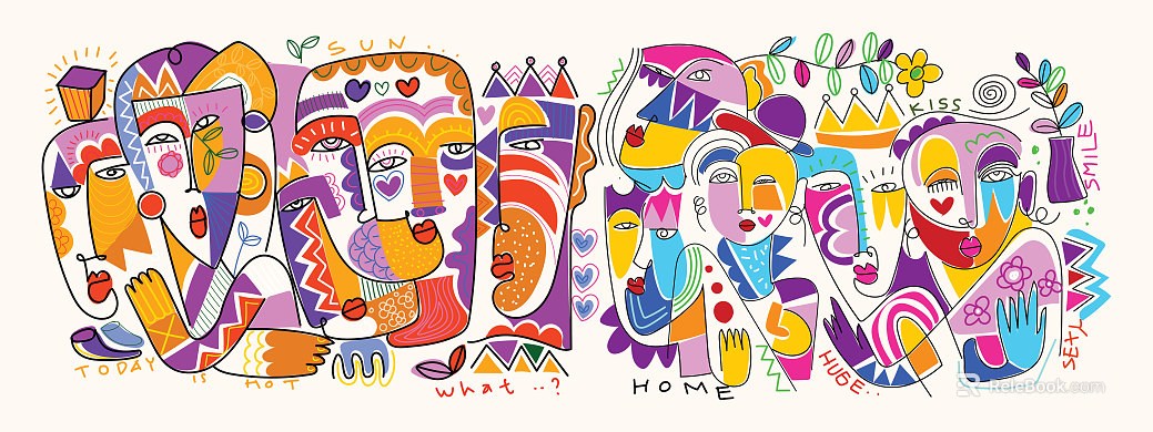 Modern abstract decorative painting texture