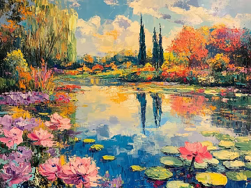 oil painting landscape painting texture (ID:ffach157451)