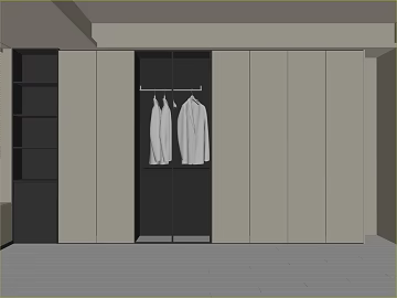 Modern Simple Wall Panel Bedroom Wardrobe texture (ID:ffaeh896801)