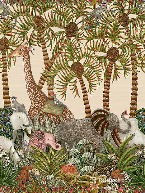 animal and plant pattern texture