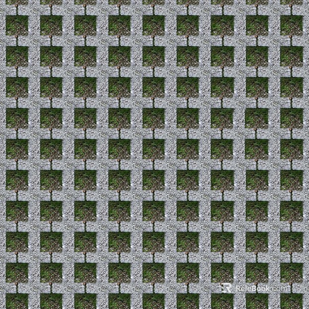 grass-planting brick texture