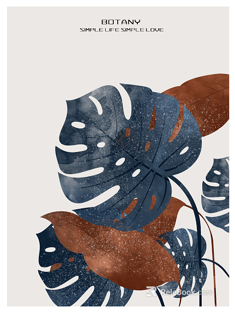 Plant painting texture