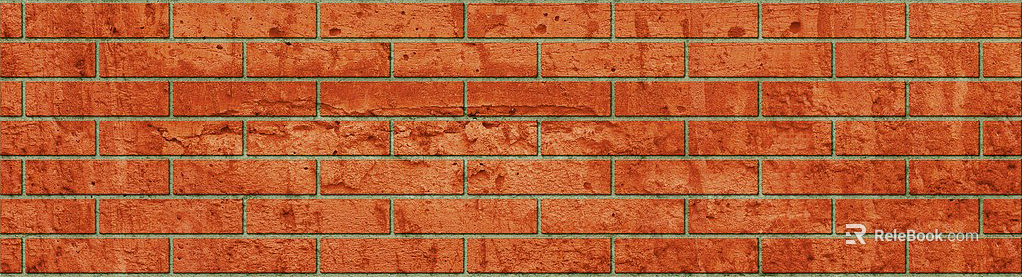 Brick wall red I-shaped wall brick texture