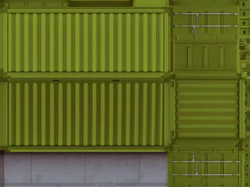 Yellow-green metal container warehousing freight texture (ID:ffaeh573626)