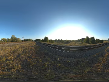 Dusk Sunset Outdoor Railway HDR texture (ID:ffabg88241)