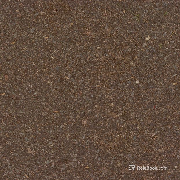 Dark brown dirt ground outdoor field texture