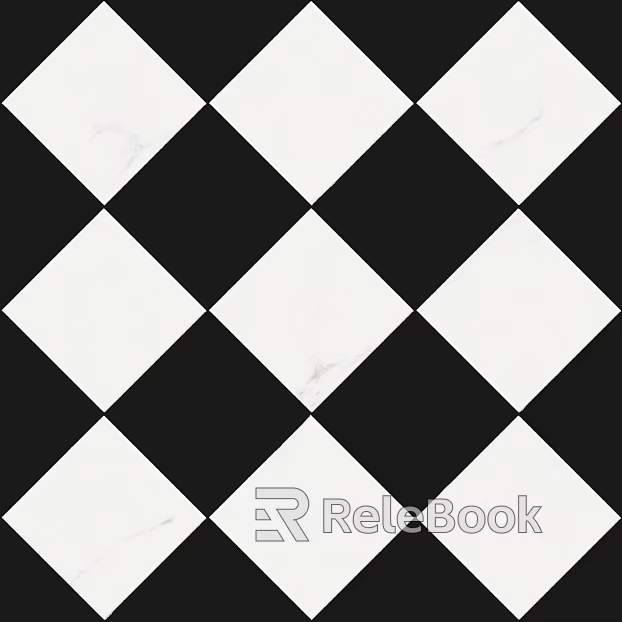 Tile ktv ground black and white lattice texture