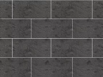 Brick wall black and white tile 3d model