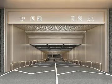 Modern Wind Garage Entrance Sign Passage texture (ID:ffaeh083086)