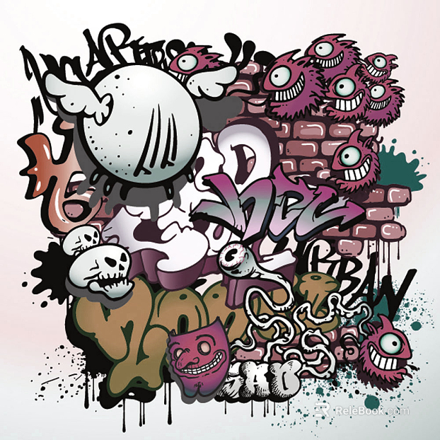 cartoon painting texture