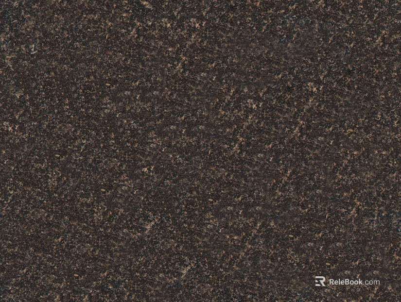 Dark brown granite ground countertop texture