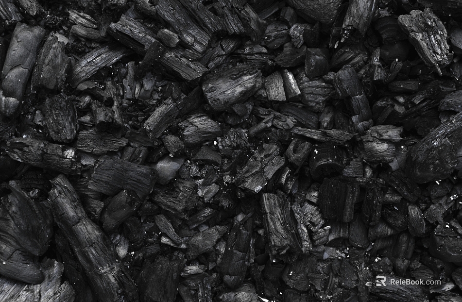 Charcoal roasted mahogany texture
