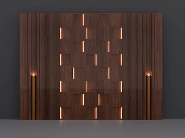 Dark Brown Walnut Background Wall Paneling texture (ID:ffaeh096096)