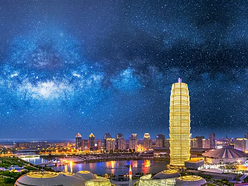 Night view of city starry sky texture (ID:ffach713156)
