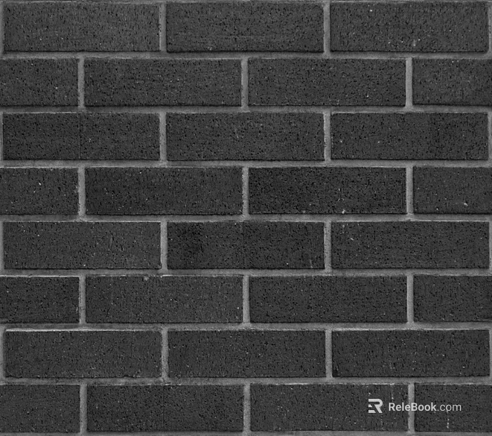 Brick wall black I-brick seamless texture