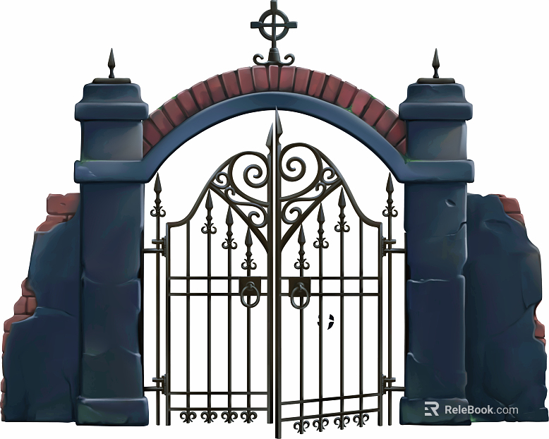 Metal door texture