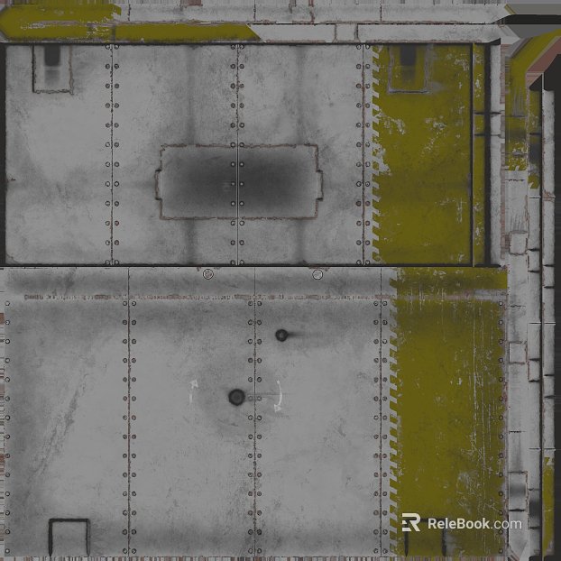 Gray green old metal plate industrial components texture