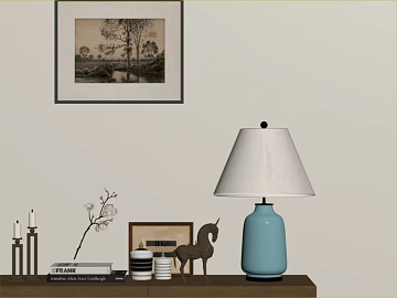 Grey Landscape Decorative Painting Living Room Hanging Painting texture (ID:ffaeh470274)