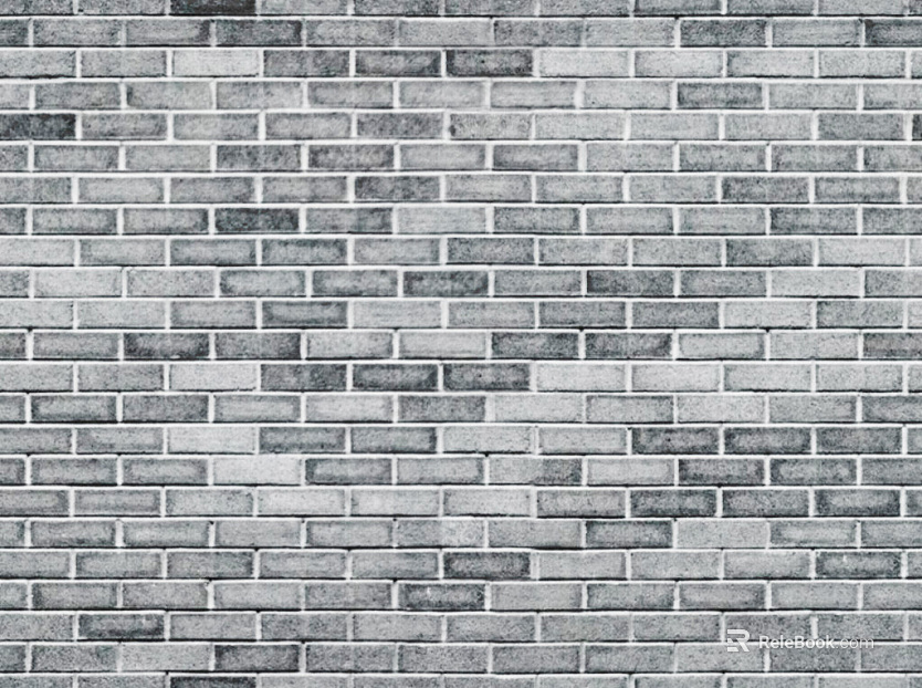 Brick wall exterior wall gray small square brick texture