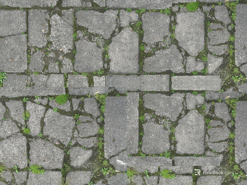 Outdoor Brick Parking Stone Lawn Tile Irregular Bluestone texture