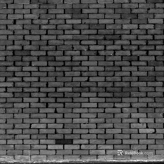 brick wall red brick black and white texture