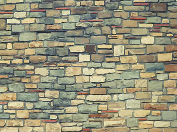 Retro style variegated culture stone background wall surface 3d model