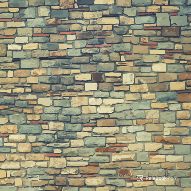 Retro style variegated culture stone background wall surface texture