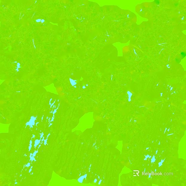 Fluorescent green art paint wall texture