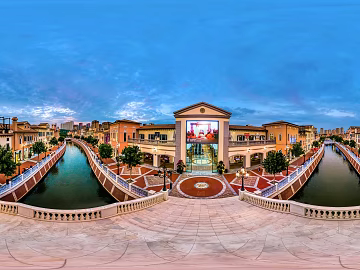 City Dawn Dusk Scenery Panorama texture (ID:ffach221613)