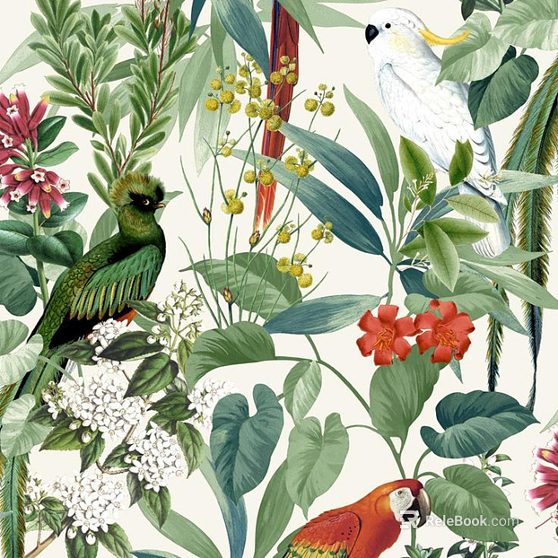 Cartoon Animal Plant Wallpaper texture