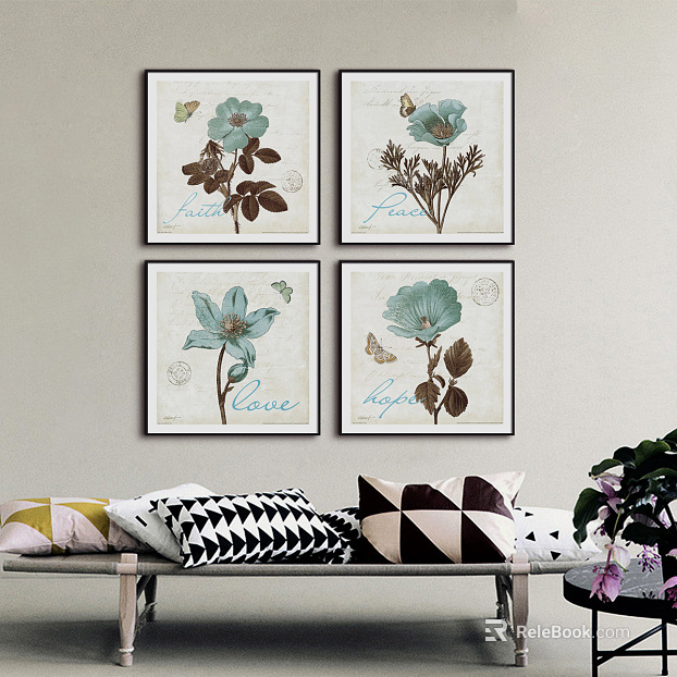 Plant painting texture
