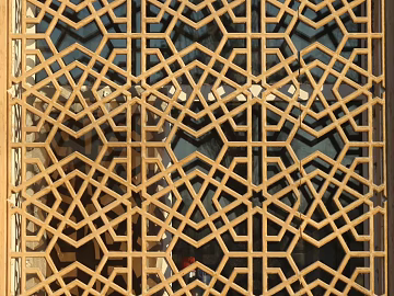 Log color wood carved door and window partition texture (ID:ffaeh204696)